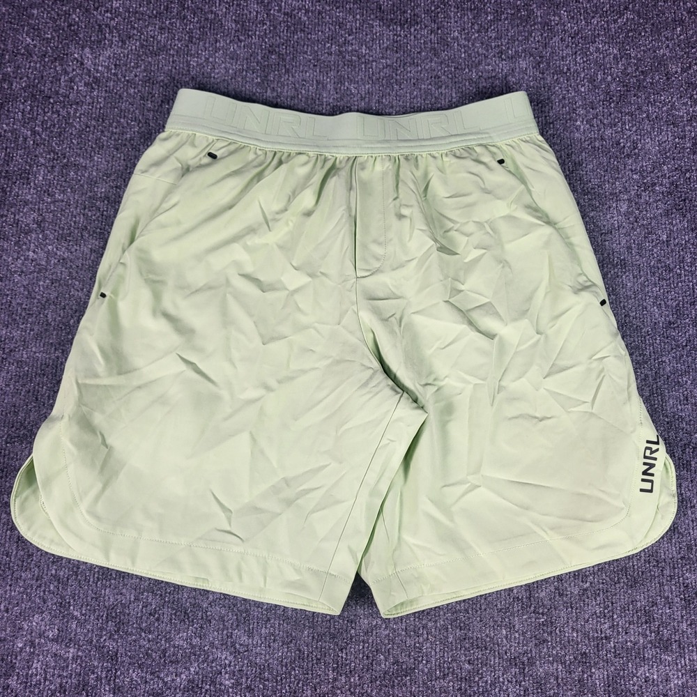 UNRL Mens Apex Shorts Mint Green Active Performance Workout Size S